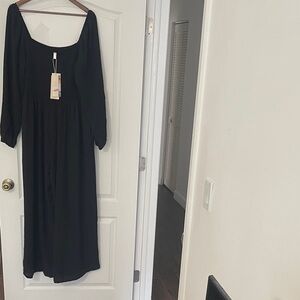 Chic Black One Shoulder Dress